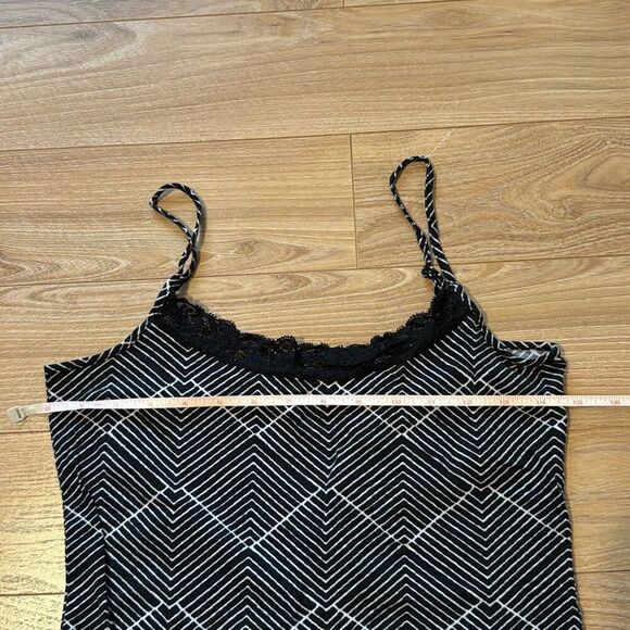 Ann Taylor Loft Black and White Tank Top Size Medium - Picture 2 of 5